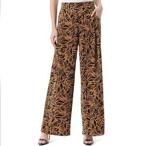 JESSICA SIMPSON Zebra Floral Wide Leg Pull On Pants NWT Sz M